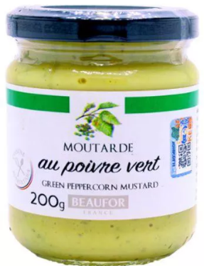 Beaufor Moutarde Green Peppercorn Mustard