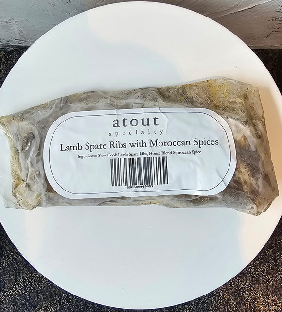Lamb Spare Ribs with Moroccan Spices (Frozen)