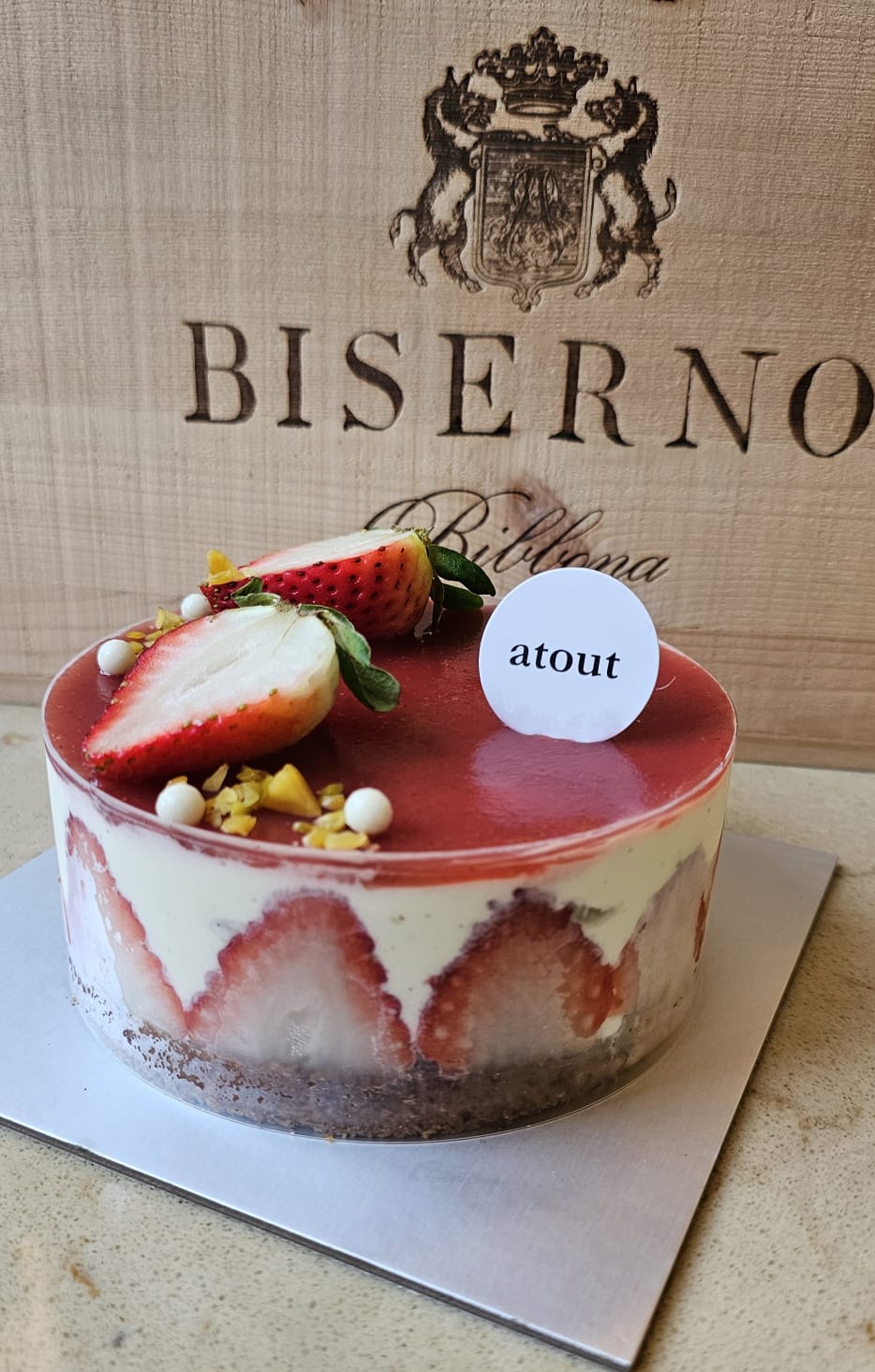 Pistachio & Strawberry Shortcake