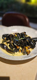 Steamed Brittany Bouchot Mussels with French Fries