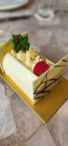 Lychee White Sesame Log Cake