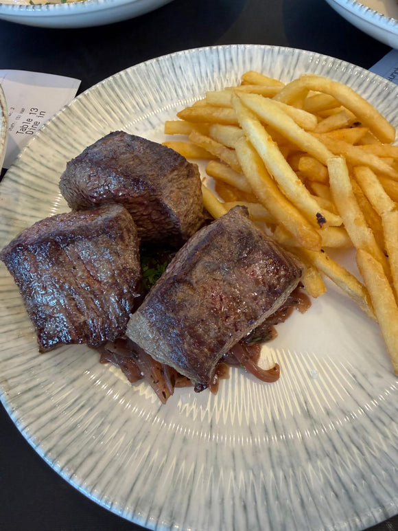 Angus Beef 'Filet Mignon' with Shallot Confit & French Fries