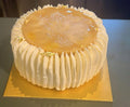 Seasonal Cake of The Day '' Banana, Passionfruit and Walnut Mousse Cake''