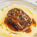 Red Wine Braised Angus Beef Cheeks with Mashed Potatoes