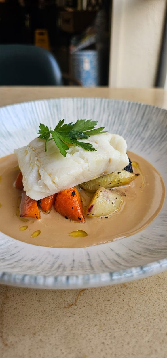 Steamed Wild Icelandic Cod Fish Filet