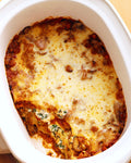 Oven Baked Vegetarian Lasagna with Comté & Parmesan Cheese