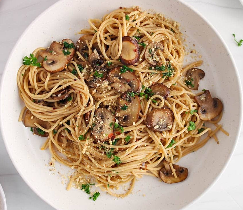 Mixed Mushroom ''Aglio Olio'' Spaghetti