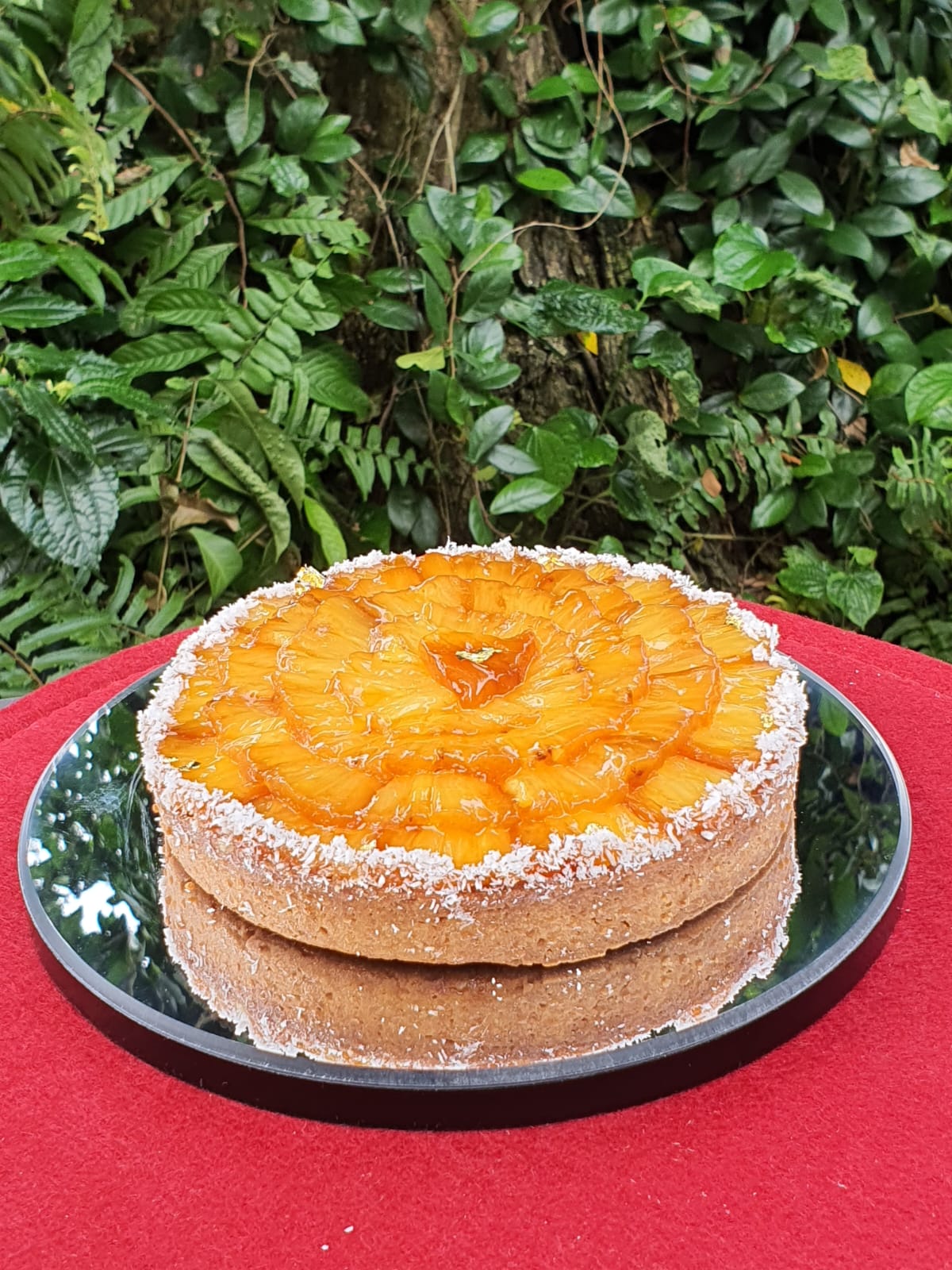 Seasonal Cake of The Day '' Roasted Pineapple & Coconut Tart ''