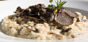 Mixed Mushroom Risotto with Fresh Black Truffle Shavings