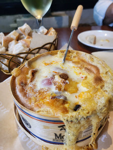 Oven Baked Mont D'or Cheese (Plain or choice of toppings)