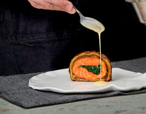 Ocean Trout Wellington With Baby Spinach & Mushrooms (Frozen)