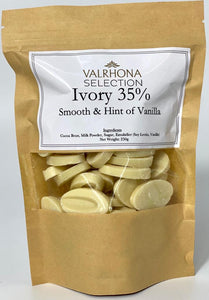 Valrhona Selection: Ivory 35% Chocolate Couverture