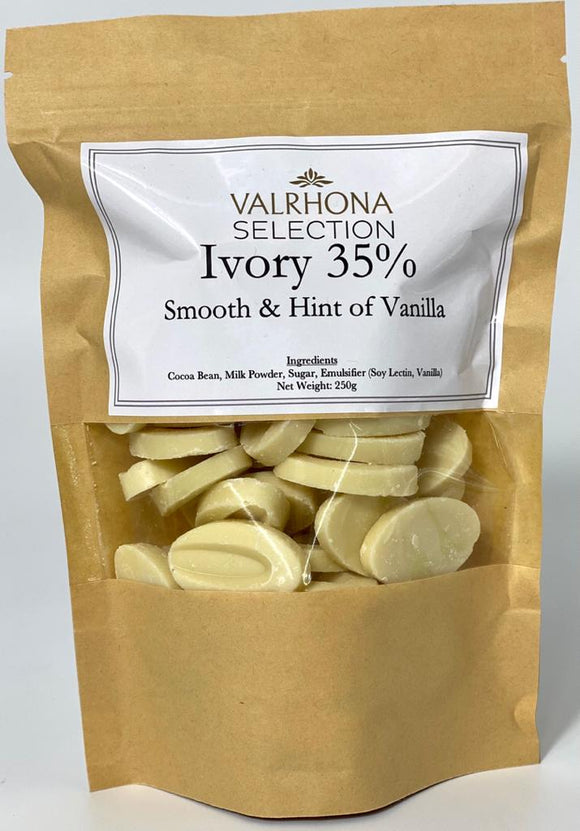 Valrhona Selection: Ivory 35% Chocolate Couverture