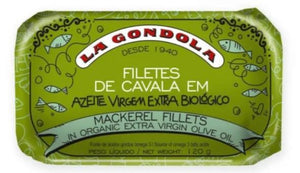 La Gondola Mackerel Fillet in Extra Virgin Organic Olive Oil