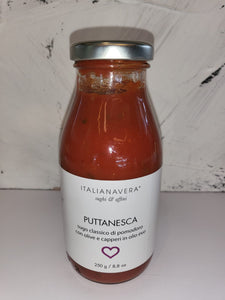 Italianavera Puttanesca Tomato Sauce with Olive and Capers